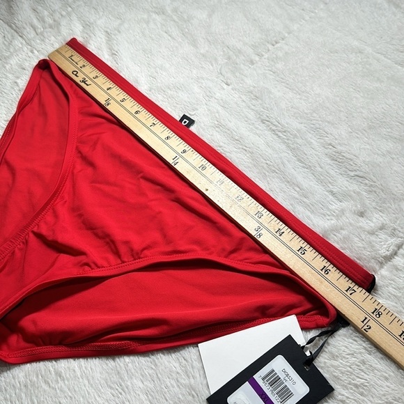 DKNY Bikini Hipster Swim Bottom Red size XXL NEW 4-Way Stretch Sun Protection - Picture 7 of 12